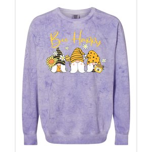 Cute Spring Bee Happy Gnomes Colorblast Crewneck Sweatshirt