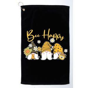 Cute Spring Bee Happy Gnomes Platinum Collection Golf Towel