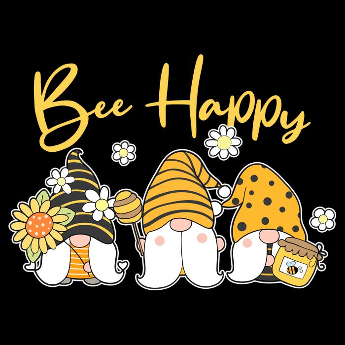 Cute Spring Bee Happy Gnomes Visor