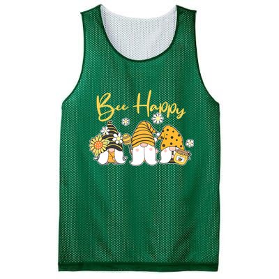 Cute Spring Bee Happy Gnomes Mesh Reversible Basketball Jersey Tank