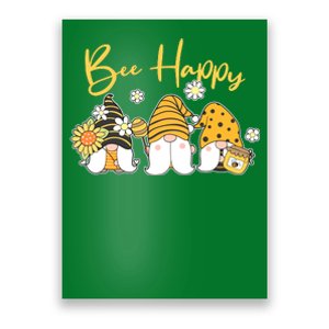 Cute Spring Bee Happy Gnomes Poster