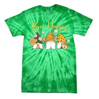 Cute Spring Bee Happy Gnomes Tie-Dye T-Shirt