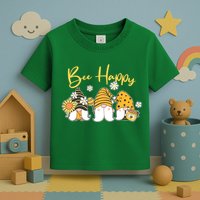 Cute Spring Bee Happy Gnomes Toddler T-Shirt