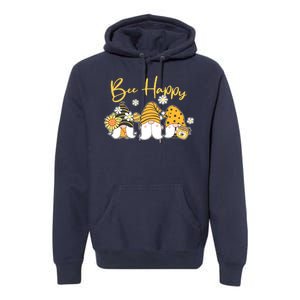 Cute Spring Bee Happy Gnomes Premium Hoodie