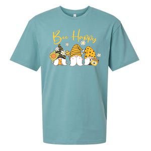 Cute Spring Bee Happy Gnomes Sueded Cloud Jersey T-Shirt