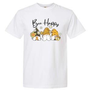 Cute Spring Bee Happy Gnomes Garment-Dyed Heavyweight T-Shirt