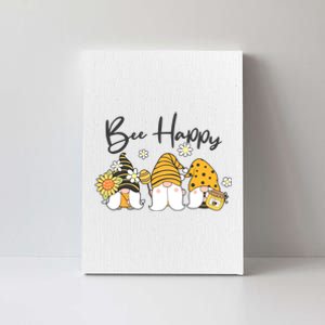 Cute Spring Bee Happy Gnomes Canvas