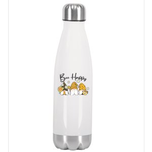 Cute Spring Bee Happy Gnomes Stainless Steel Insulated Water Bottle