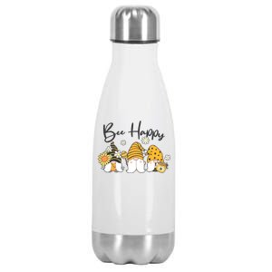 Cute Spring Bee Happy Gnomes Stainless Steel Insulated Water Bottle