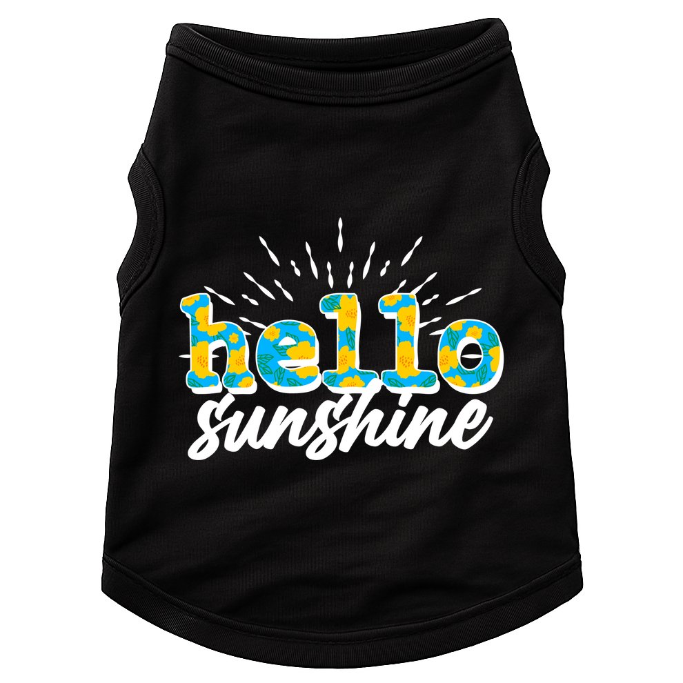 Cute Springy Summery Hello Sunshine Doggie Tank