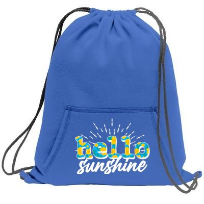 Cute Springy Summery Hello Sunshine Sweatshirt Cinch Pack Bag