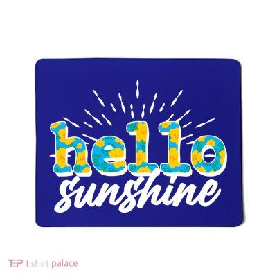 Cute Springy Summery Hello Sunshine Mousepad