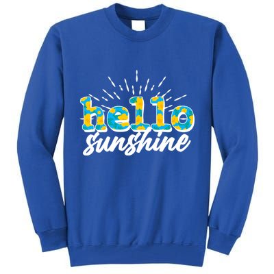 Cute Springy Summery Hello Sunshine Tall Sweatshirt