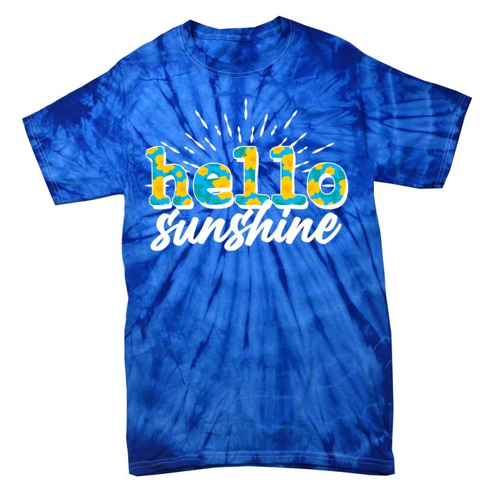 Cute Springy Summery Hello Sunshine Tie-Dye T-Shirt