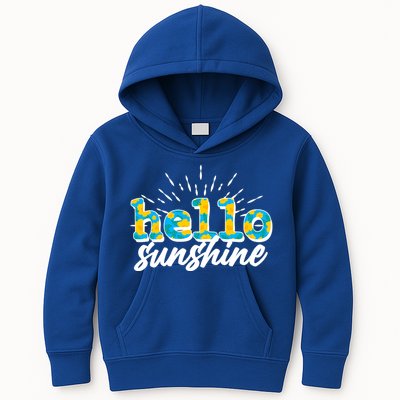 Cute Springy Summery Hello Sunshine Kids Hoodie