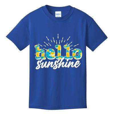 Cute Springy Summery Hello Sunshine Kids T-Shirt