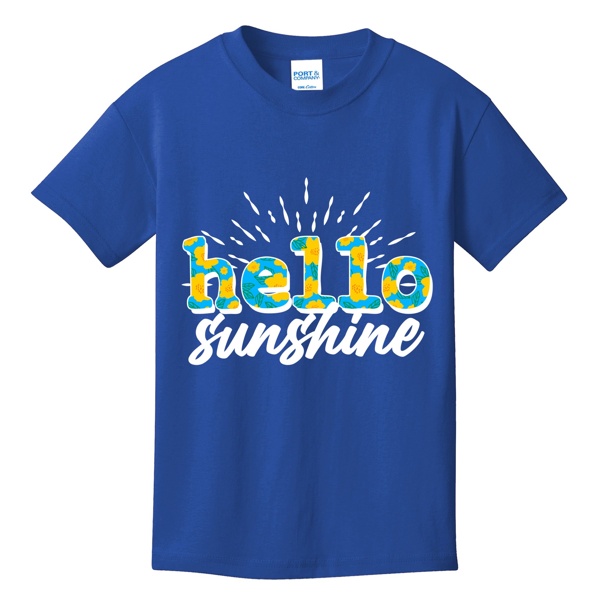 Cute Springy Summery Hello Sunshine Kids T-Shirt