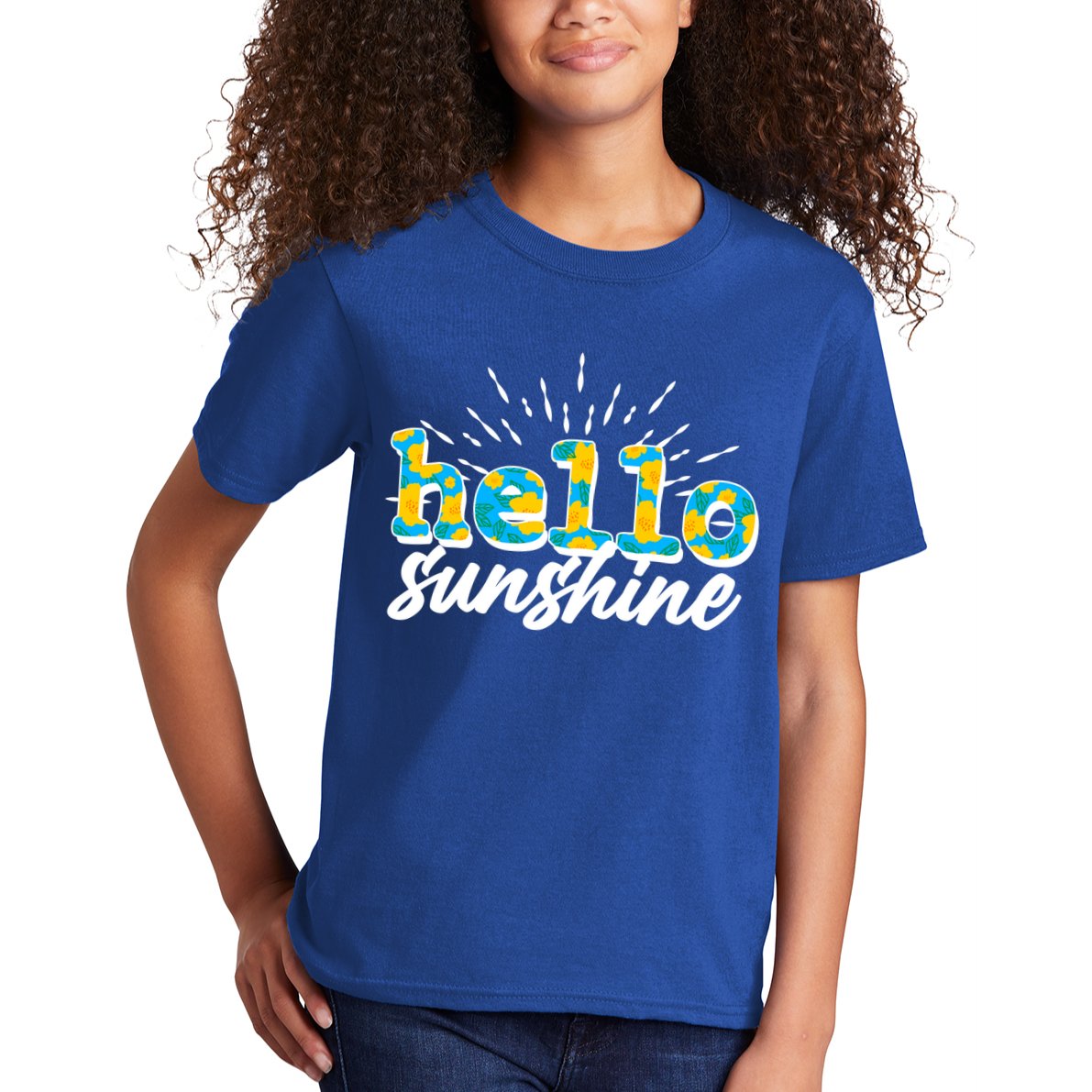 Cute Springy Summery Hello Sunshine Kids T-Shirt