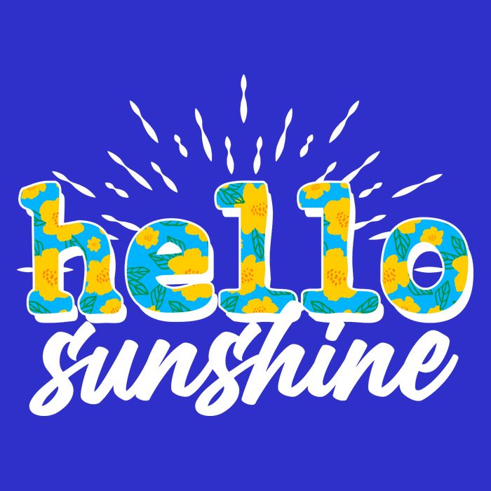 Cute Springy Summery Hello Sunshine Zip Tote Bag