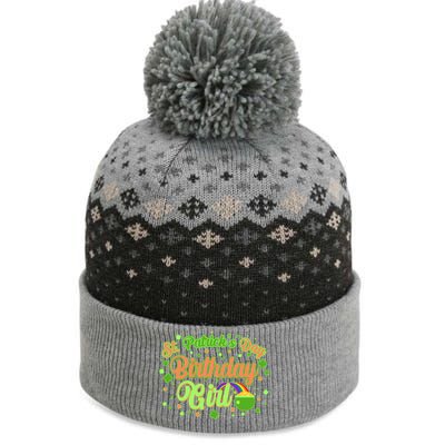 Cute St. Patrick's Day Birthday Girl The Baniff Cuffed Pom Beanie