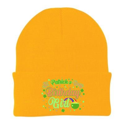 Cute St. Patrick's Day Birthday Girl Knit Cap Winter Beanie