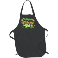 Cute St. Patrick's Day Birthday Girl Full-Length Apron With Pockets