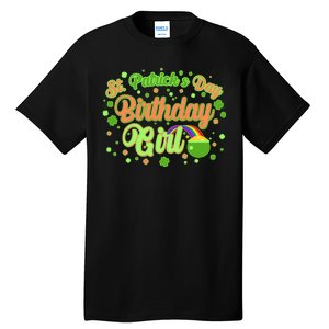 Cute St. Patrick's Day Birthday Girl Tall T-Shirt