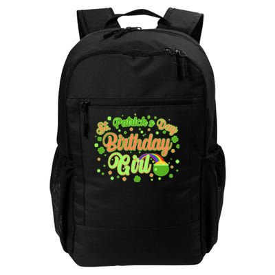 Cute St. Patrick's Day Birthday Girl Daily Commute Backpack