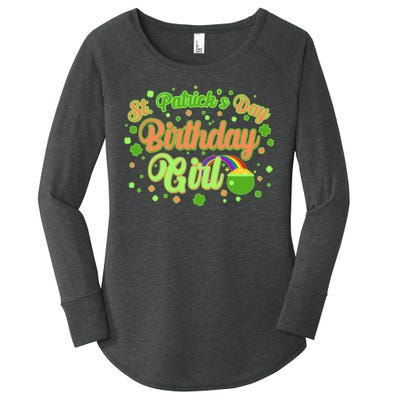 Cute St. Patrick's Day Birthday Girl Women's Perfect Tri Tunic Long Sleeve Shirt