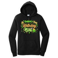 Cute St. Patrick's Day Birthday Girl Women's Pullover Hoodie