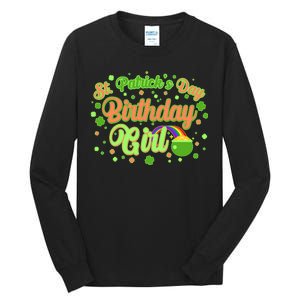 Cute St. Patrick's Day Birthday Girl Tall Long Sleeve T-Shirt