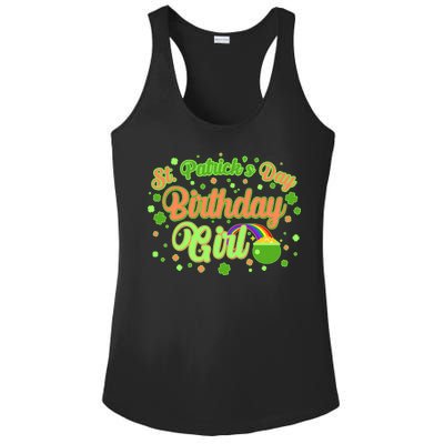 Cute St. Patrick's Day Birthday Girl Ladies PosiCharge Competitor Racerback Tank