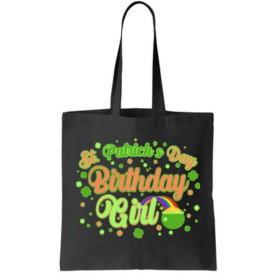 Cute St. Patrick's Day Birthday Girl Tote Bag