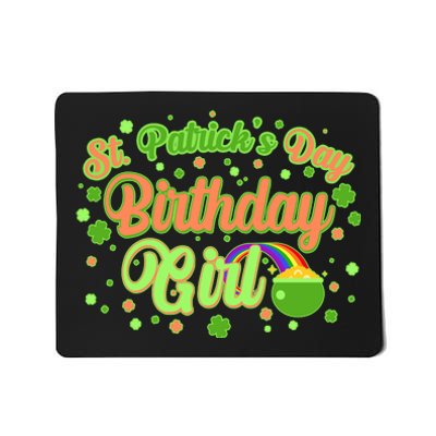 Cute St. Patrick's Day Birthday Girl Mousepad