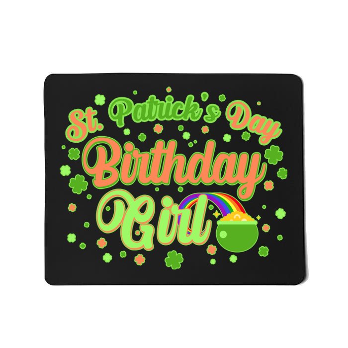 Cute St. Patrick's Day Birthday Girl Mousepad