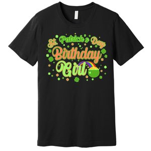 Cute St. Patrick's Day Birthday Girl Premium T-Shirt