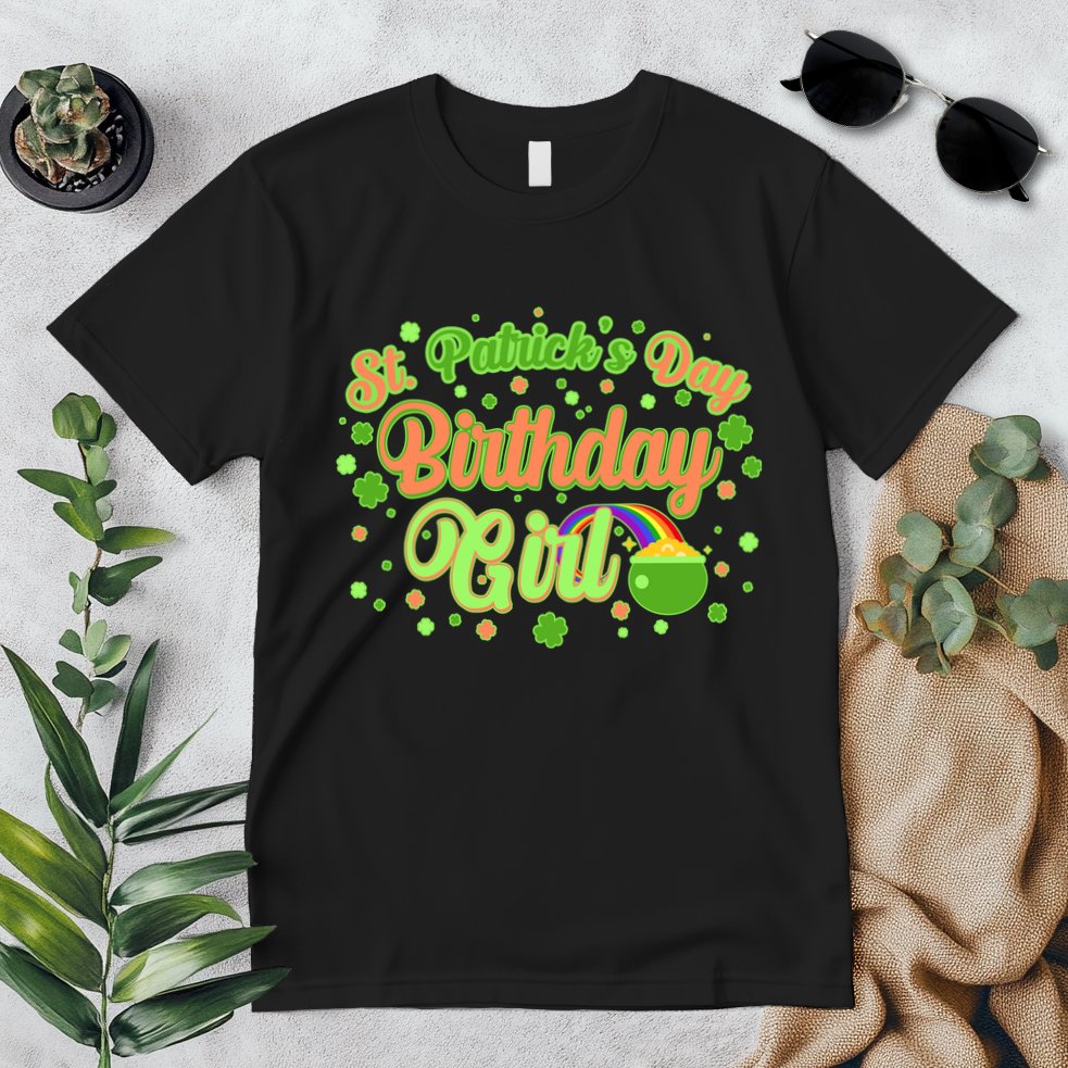 Cute St. Patrick's Day Birthday Girl Premium T-Shirt