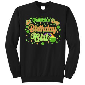 Cute St. Patrick's Day Birthday Girl Tall Sweatshirt