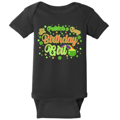 Cute St. Patrick's Day Birthday Girl Baby Bodysuit