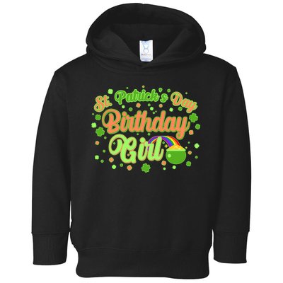 Cute St. Patrick's Day Birthday Girl Toddler Hoodie