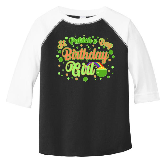 Cute St. Patrick's Day Birthday Girl Toddler Fine Jersey T-Shirt