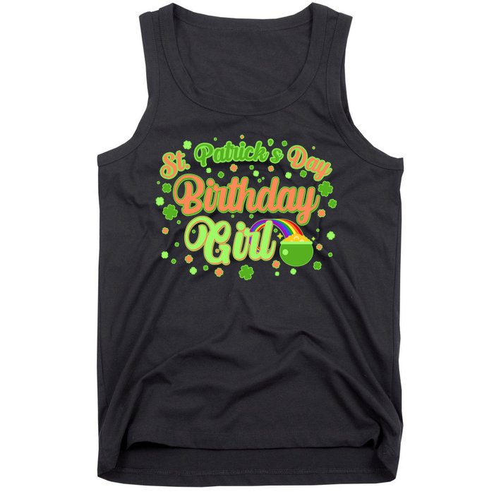 Cute St. Patrick's Day Birthday Girl Tank Top