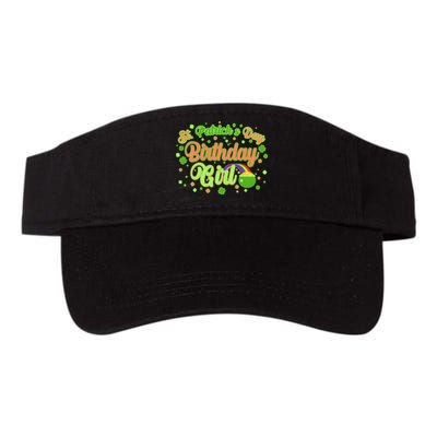 Cute St. Patrick's Day Birthday Girl Valucap Bio-Washed Visor