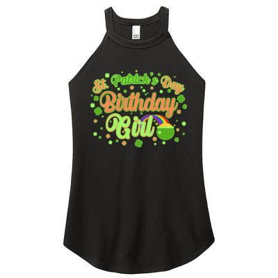 Cute St. Patrick's Day Birthday Girl Women's Perfect Tri Rocker Tank