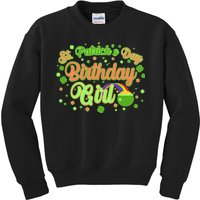 Cute St. Patrick's Day Birthday Girl Kids Sweatshirt