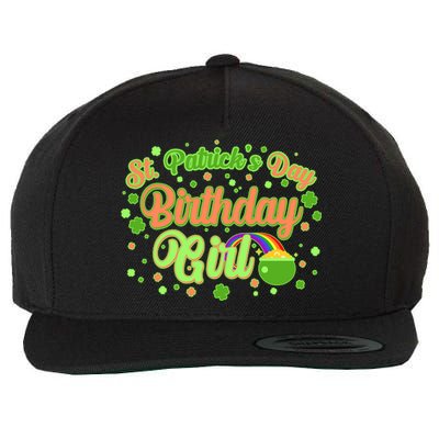 Cute St. Patrick's Day Birthday Girl Wool Snapback Cap