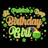 Cute St. Patrick's Day Birthday Girl Zip Tote Bag