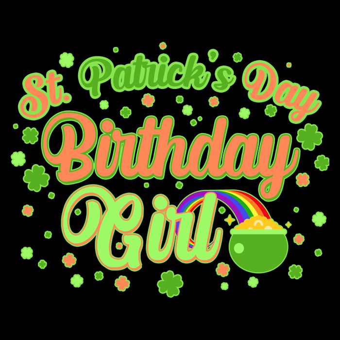 Cute St. Patrick's Day Birthday Girl Zip Tote Bag