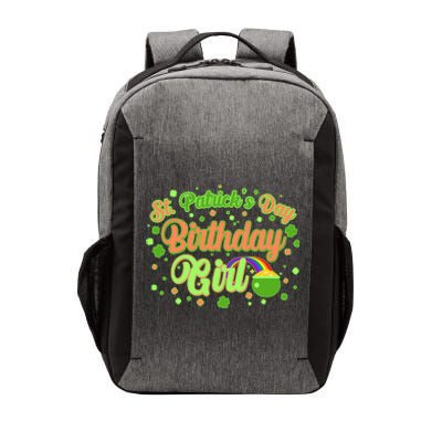 Cute St. Patrick's Day Birthday Girl Vector Backpack