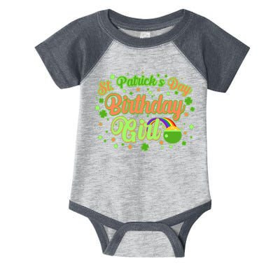 Cute St. Patrick's Day Birthday Girl Infant Baby Jersey Bodysuit